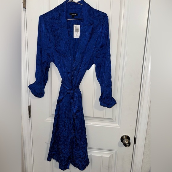 Torrid Jacquard Trench Coat US 1X NWT - Picture 2 of 10